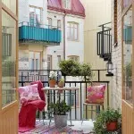 Petites perspectives de balcó: solucions interiors