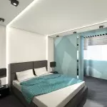 बालौनी डिजाइनको साथ बेडरूम