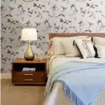 臥室的現代壁紙 - 美容和舒適的公寓（+38張照片）