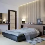 臥室的現代壁紙 - 美容和舒適的公寓（+38張照片）