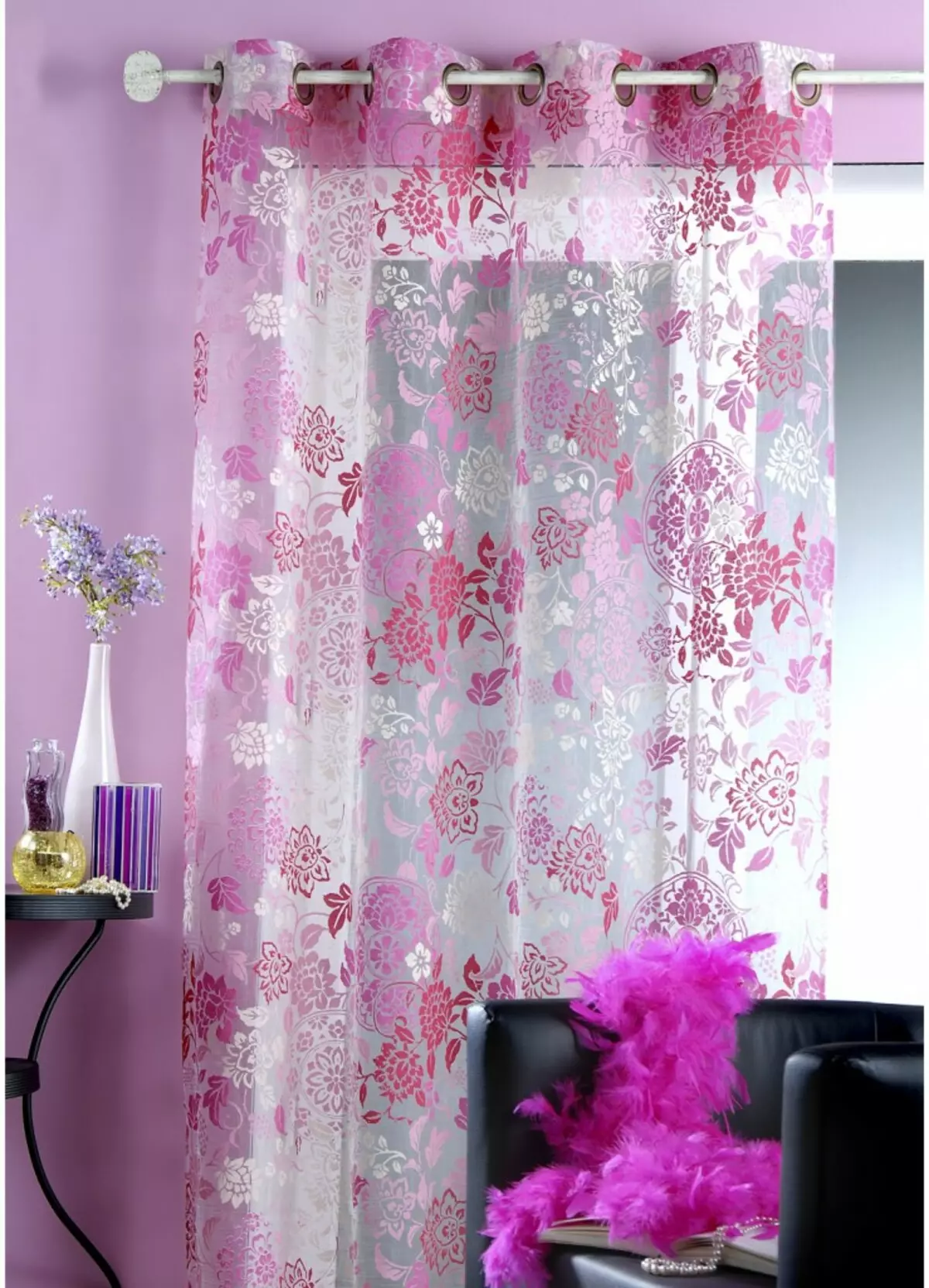 Cortinas en capores con Tulle