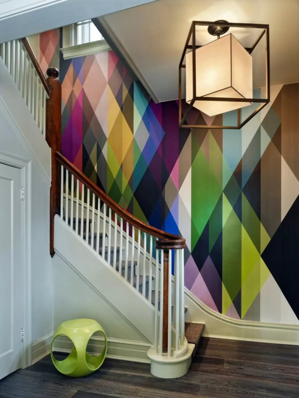 Schilderij van muren in de kleur van het appartement