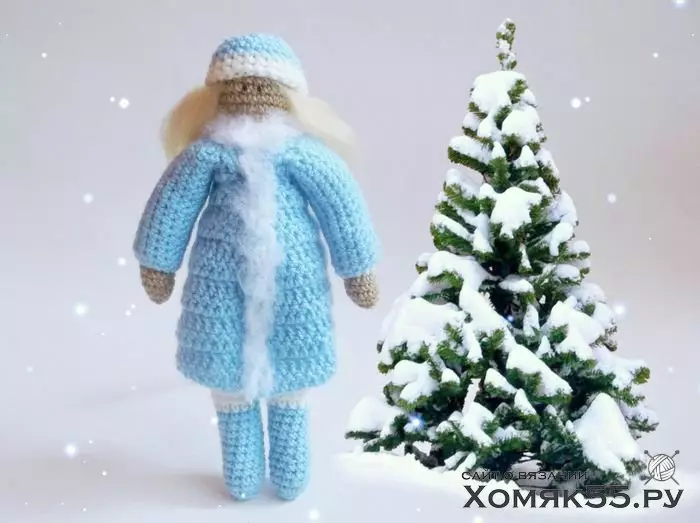 თოვლი Maiden Crochet: მასტერკლასი სქემებით და აღწერა