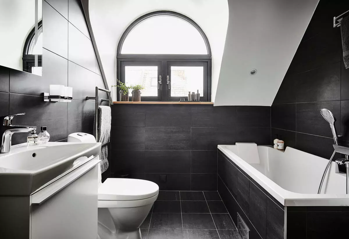 Phòng tắm màu đen - sành điệu hay ảm đạm?