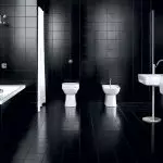 욕실 검은 색 - 세련된 또는 우울한 욕실?