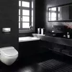 ห้องน้ำในสีดำ - มีสไตล์หรือมืดมน?