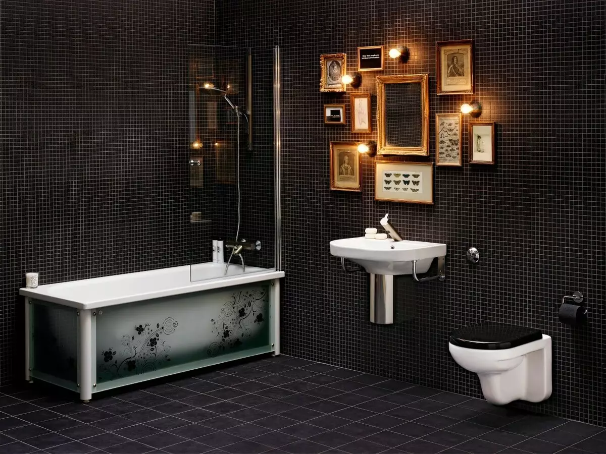 Kupatilo u crnoj boji - stilski ili tmurni?