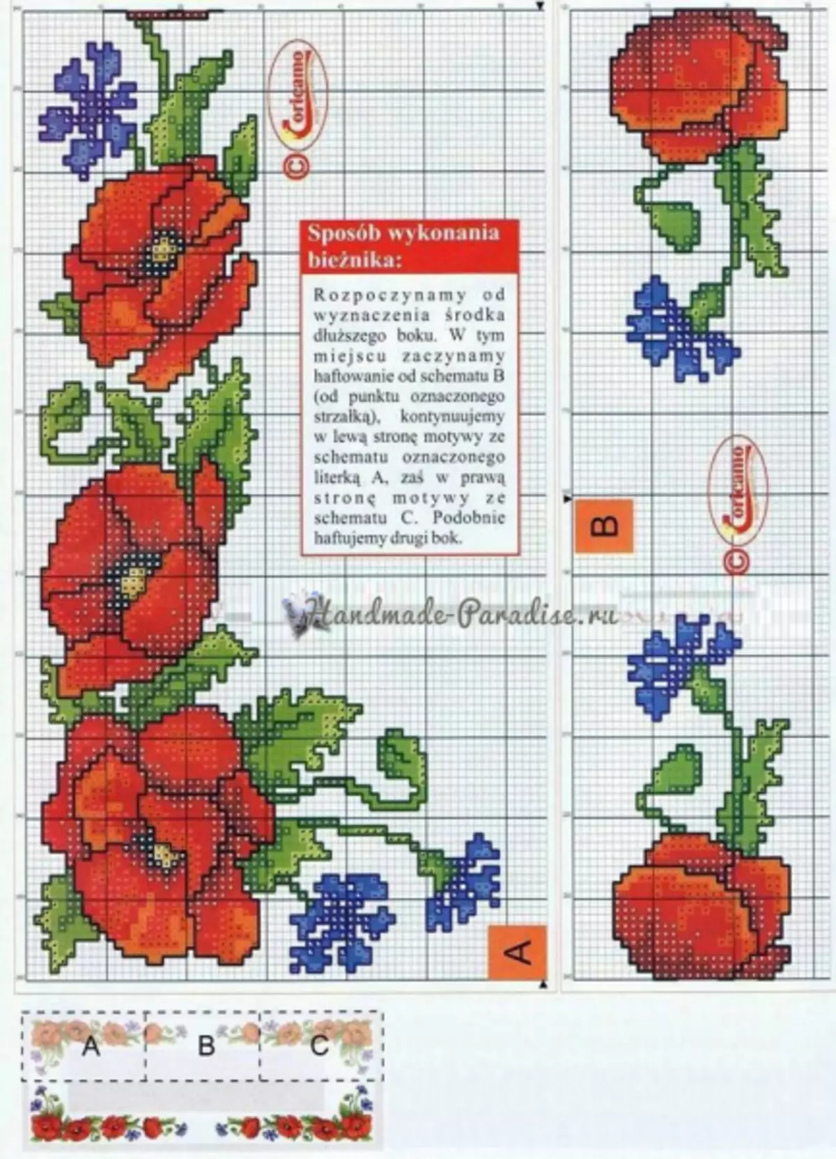 Red Mot - Cross Embroidery Schemes