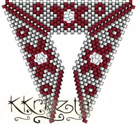 Трикутник з бісеру: схеми плетіння красивих кулонів