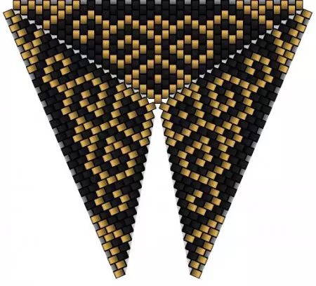 Triangolo per perline: schemi di tessitura di bellissimi pendenti