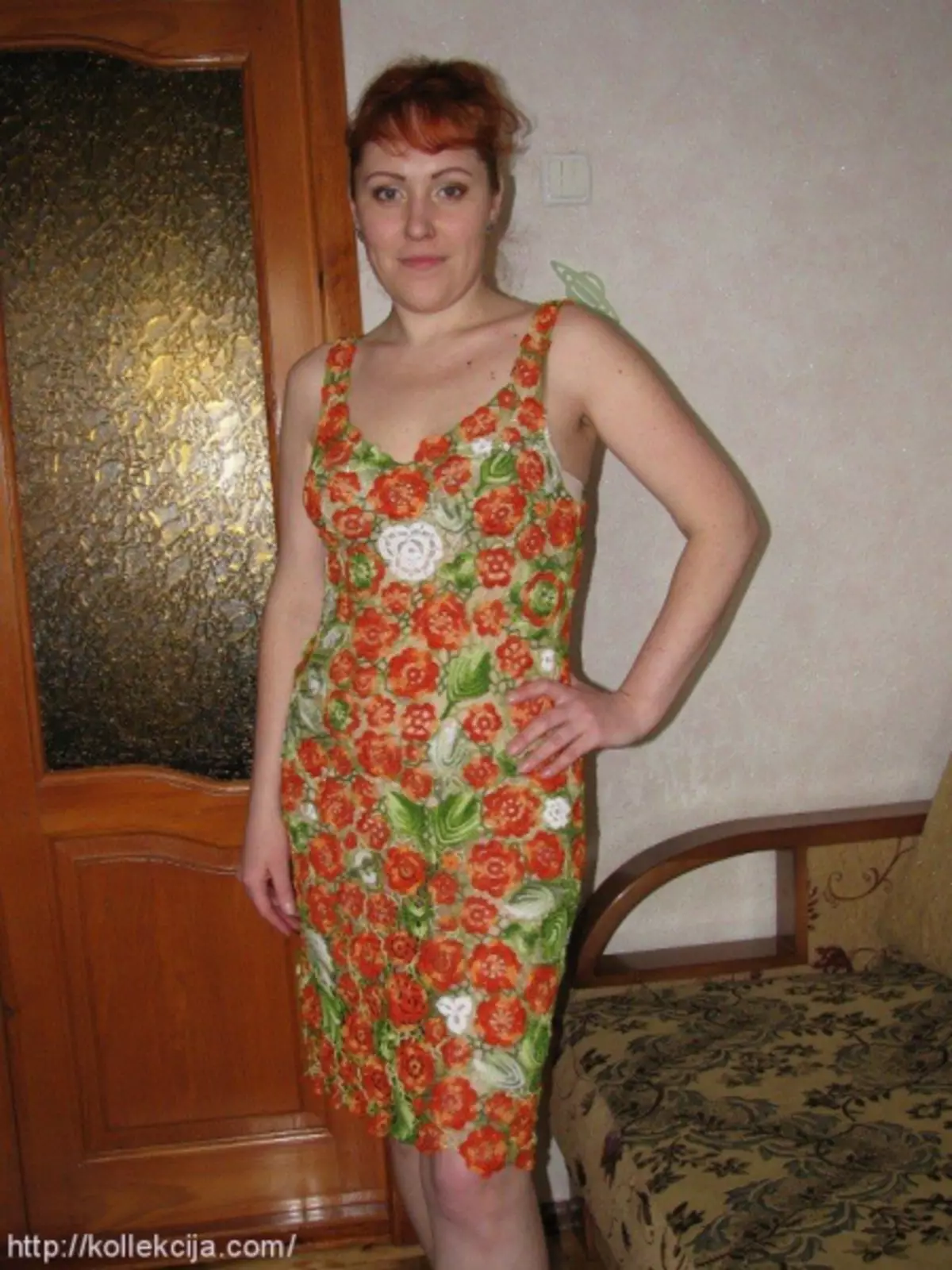 השמלה של אירית תחרה עם ערכות: כיתה מאסטר עם תמונה
