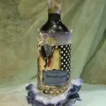 Décoration de la bouteille: découpage, peinture, classe de maître (photo)