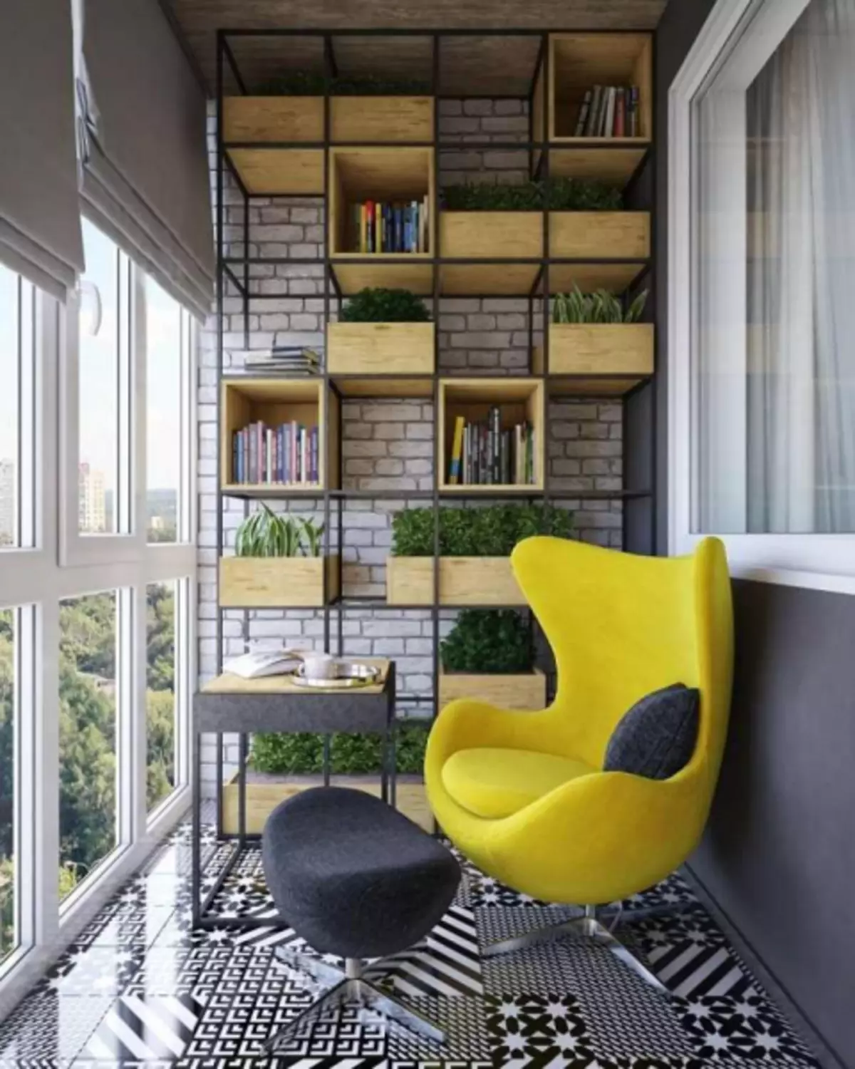 Deseño do balcón: as mellores ideas de acabado e deseño de interiores