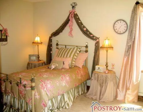 Room design for girl 15, 20, 25 years old. Photo