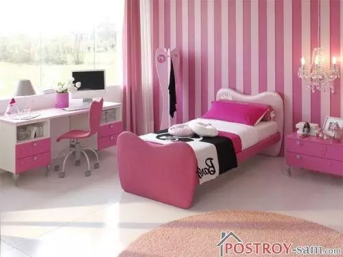 Design de chambre pour fille 15, 20, 25 ans. photo