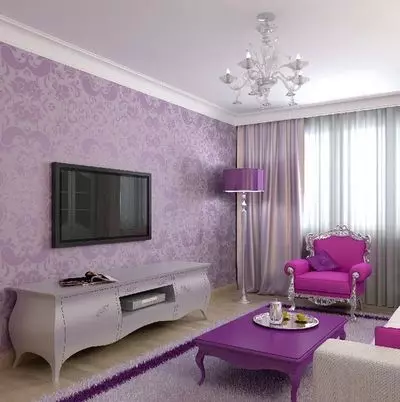 Tirai warna apa yang cocok untuk lilac wallpaper