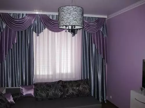 Welke kleurgordijnen zijn geschikt voor lila behang