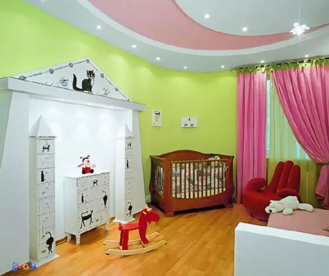 Ako používať textílie v interiéri detskej izby (29 fotografií)