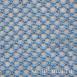 Crochet grid na may pattern pattern at paglalarawan