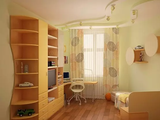 Rancang saka kamar bocah ing Khrushchev (45 foto)