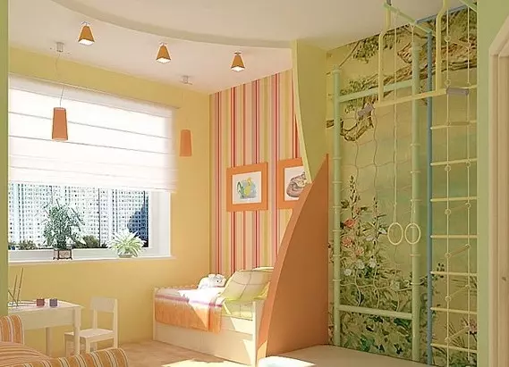 עיצוב חדר הילדים בח'רושצ'וב (45 תמונות)