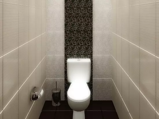 Design toilette rifinito con piastrelle