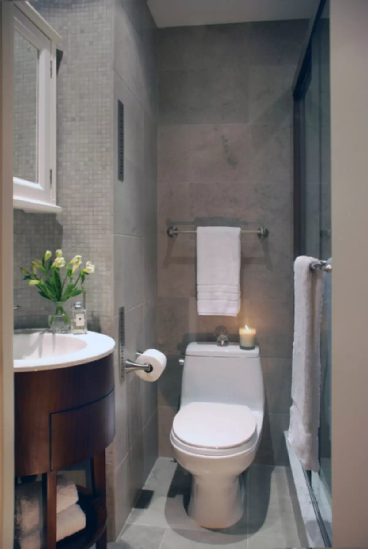 Design toaletu zdobené dlaždice