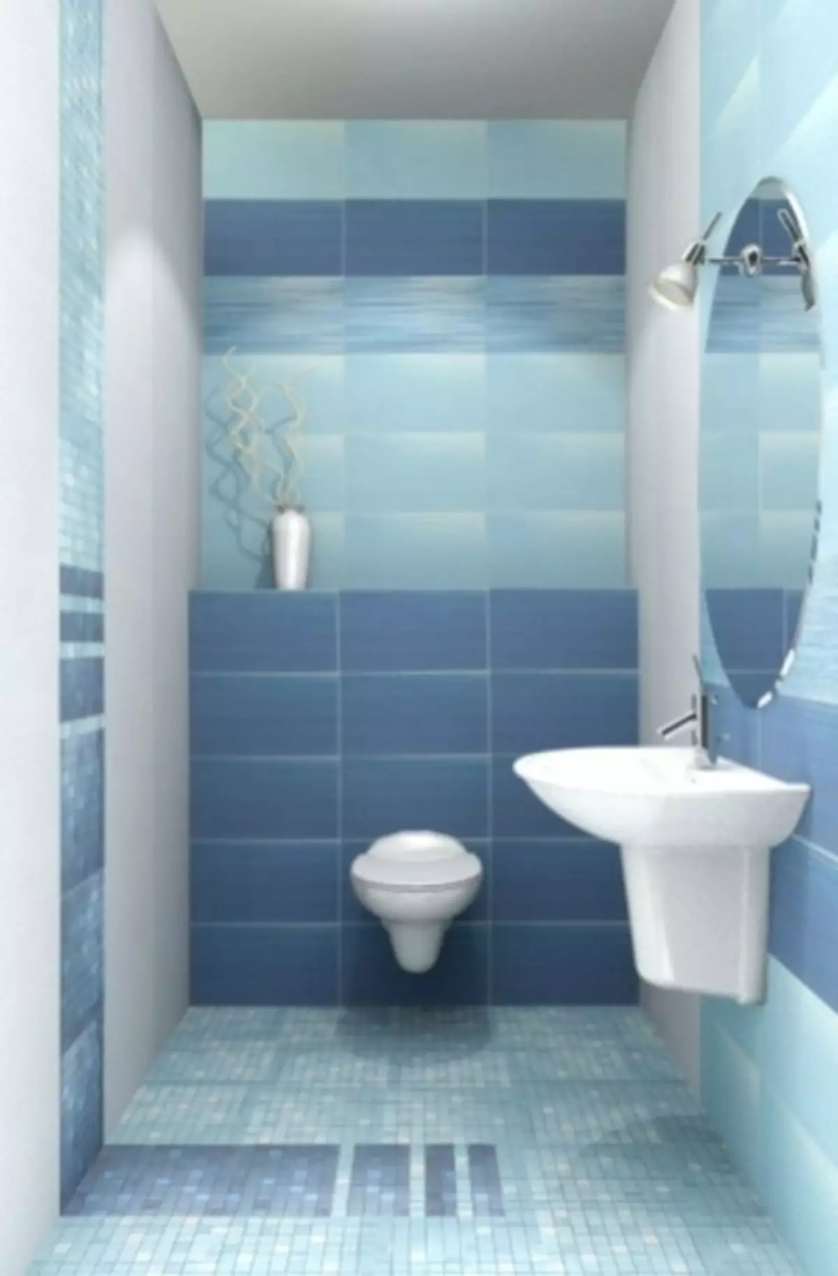 Deseño de baño recortado con azulexos