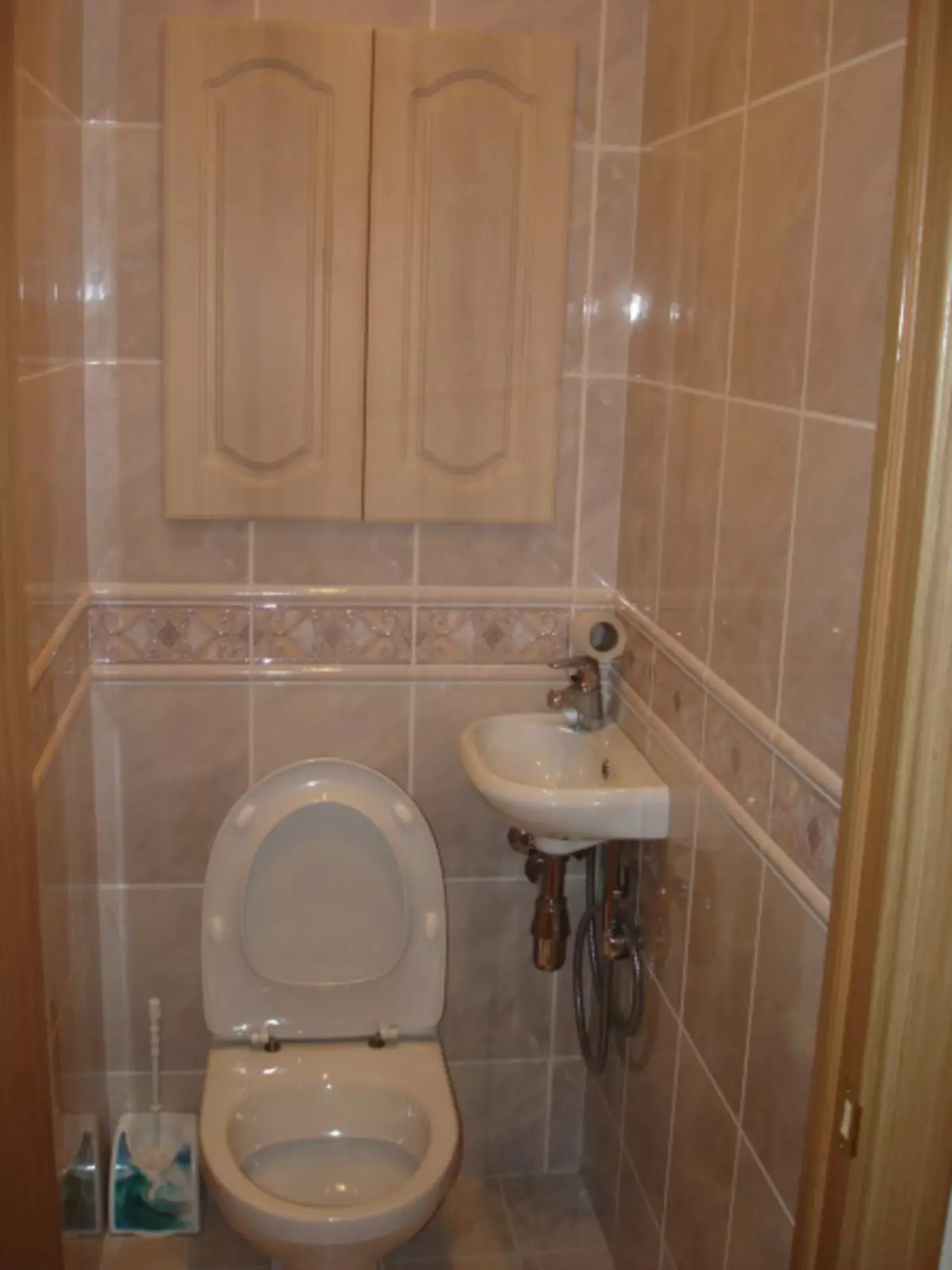Ремонт и проектиране на тоалетна в Хрушчов (55 снимки)