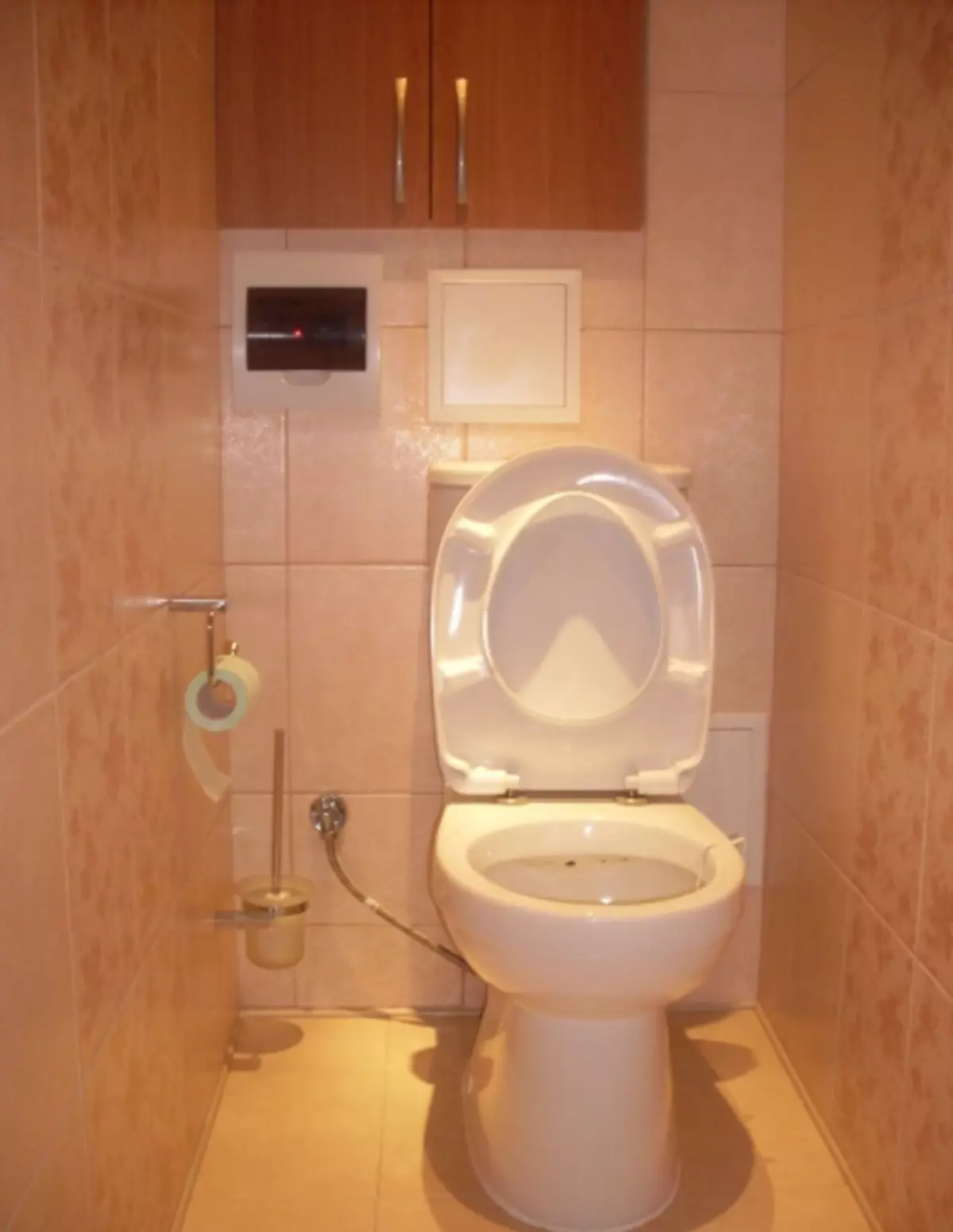 Reparatur an Design vun Toilette an Khruschochev (55 Fotoen)