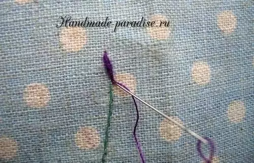 როგორ embroider lavender. Მასტერკლასი