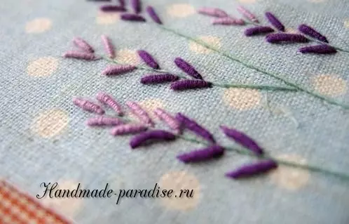 Hur man broderar en lavendel. Mästarklass