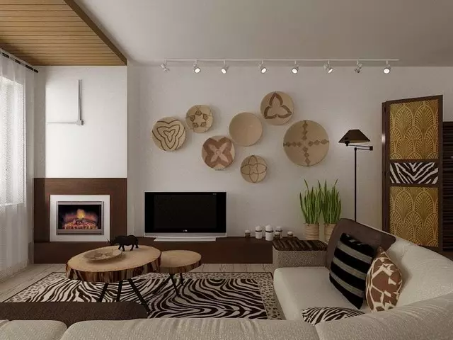 选择客厅的地毯：颜色，形状，尺寸和绘图（30张）