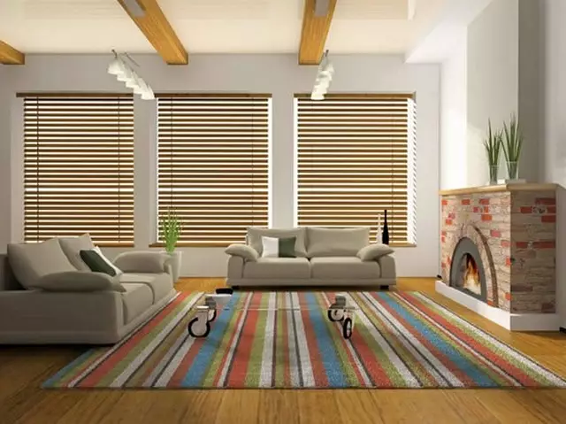 Välj en matta i vardagsrummet: färg, form, storlek och ritning (30 foton)