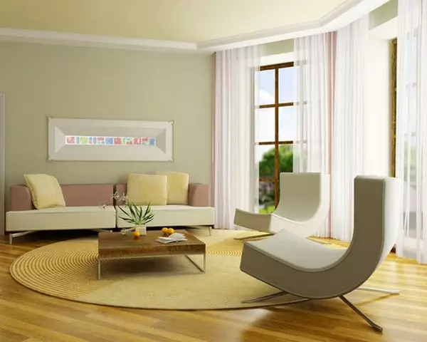 Välj en matta i vardagsrummet: färg, form, storlek och ritning (30 bilder)