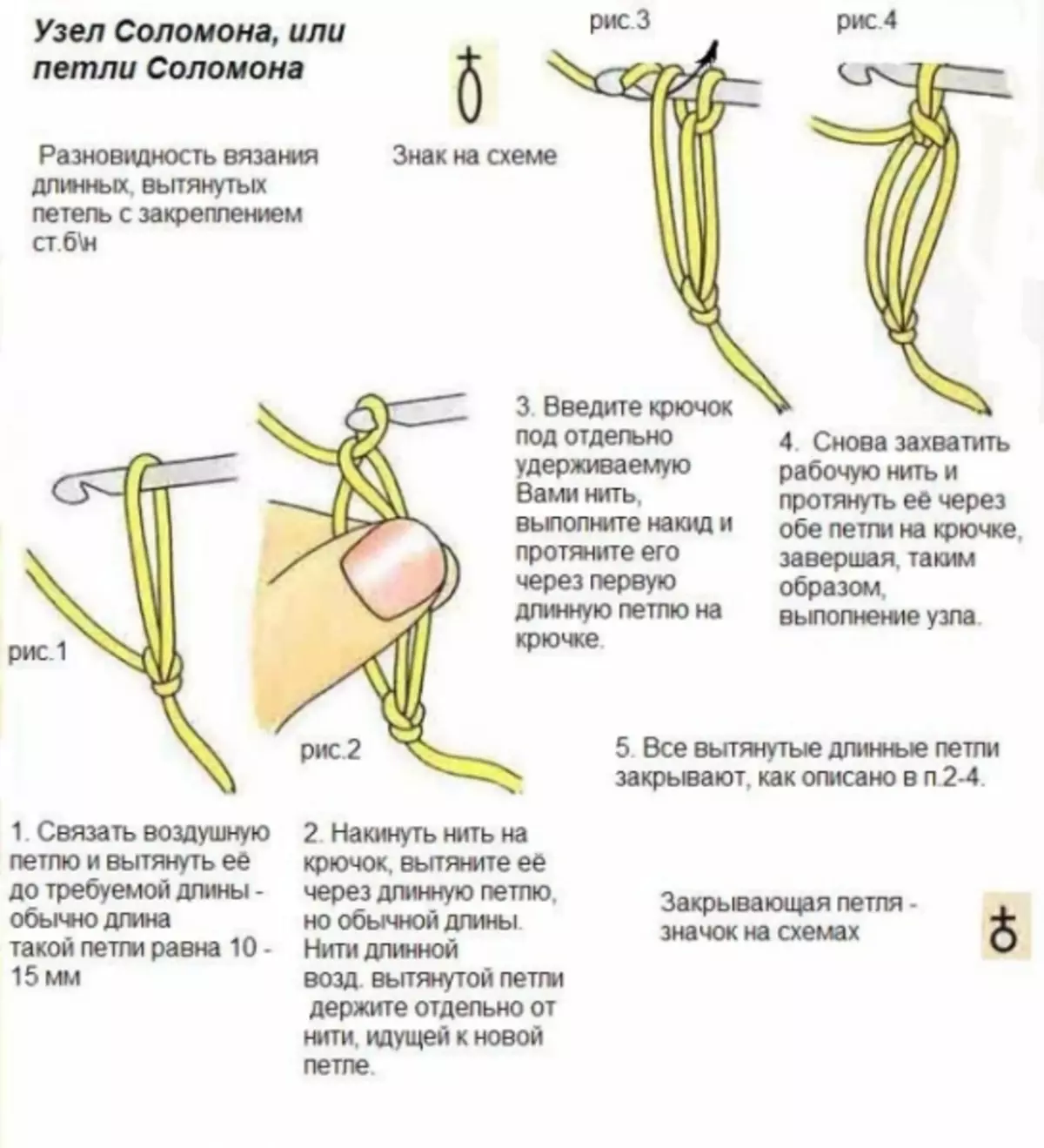 Solomon Crochet Knot: Schemes SHAWP ด้วยวิดีโอและภาพถ่าย