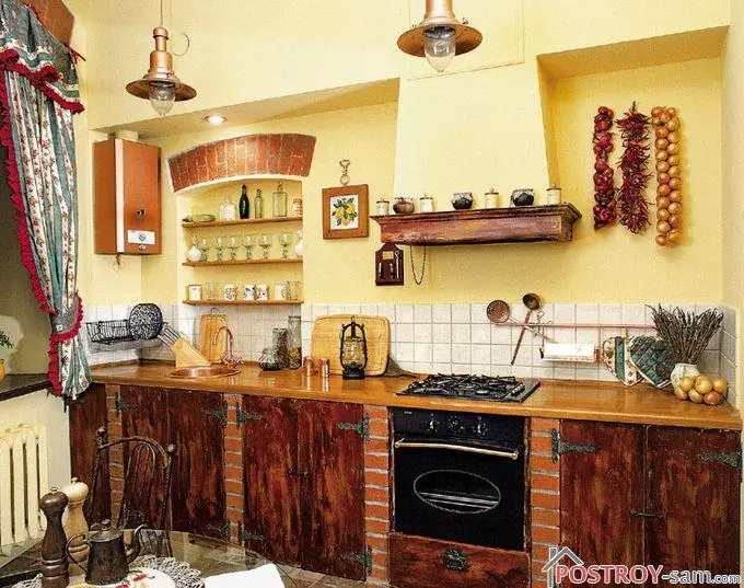Bucătărie în stil rustic - Design, Decorare, Foto