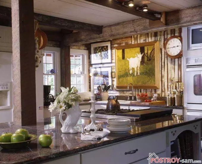 Rustik tarzda mutfağı - Tasarım, Dekorasyon, Fotoğraf