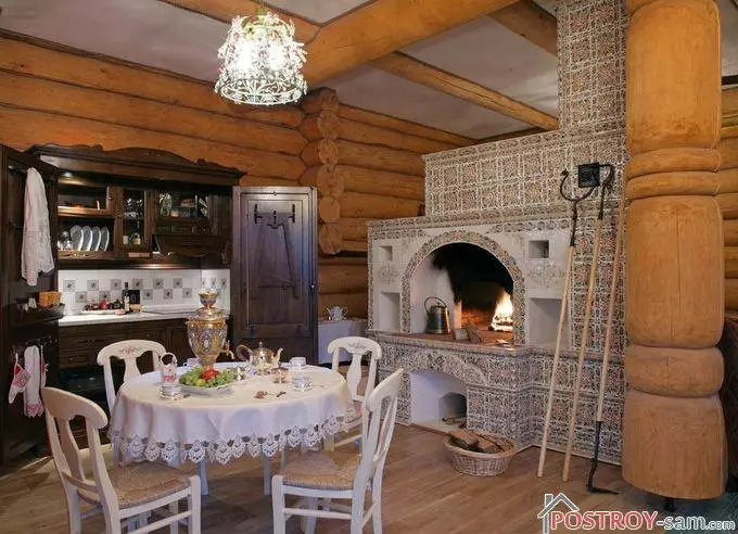 Keuken yn rustike styl - Untwerp, dekoraasje, foto