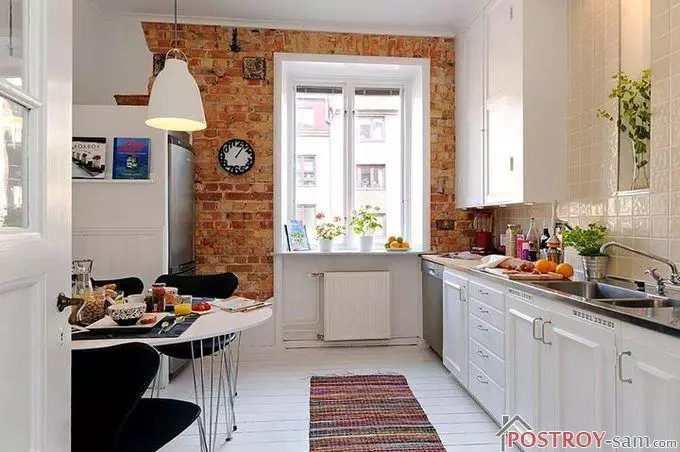 Keuken yn Skandinavyske styl - stylfunksjes, foto's