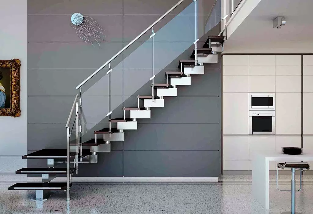 staircase ในสไตล์ของไฮเทค