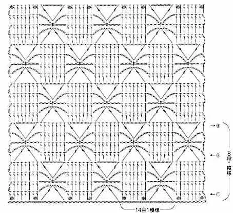 Hekle mønstre med strikkeordninger og beskrivelser