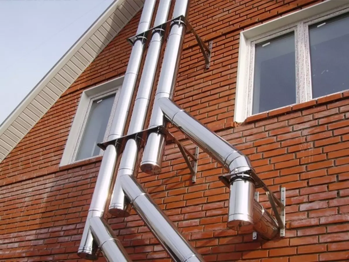 Cevi za plinske zvočnike in značilnosti izpušnih plinov za plinske stebre