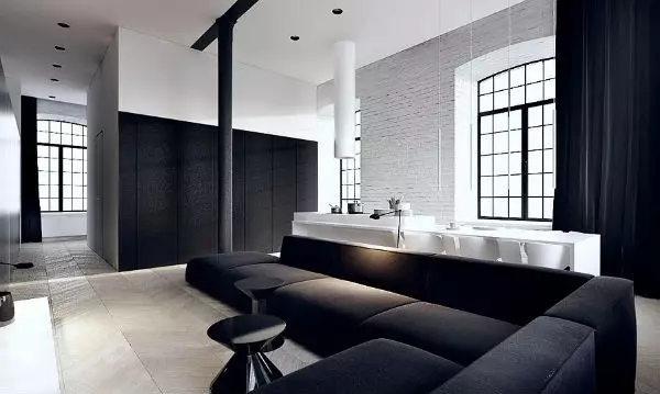 The king of the living room: black sofa in the interior (70 photos)