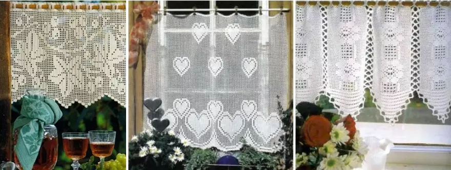 File Technique Knitting Curtains Crochet.