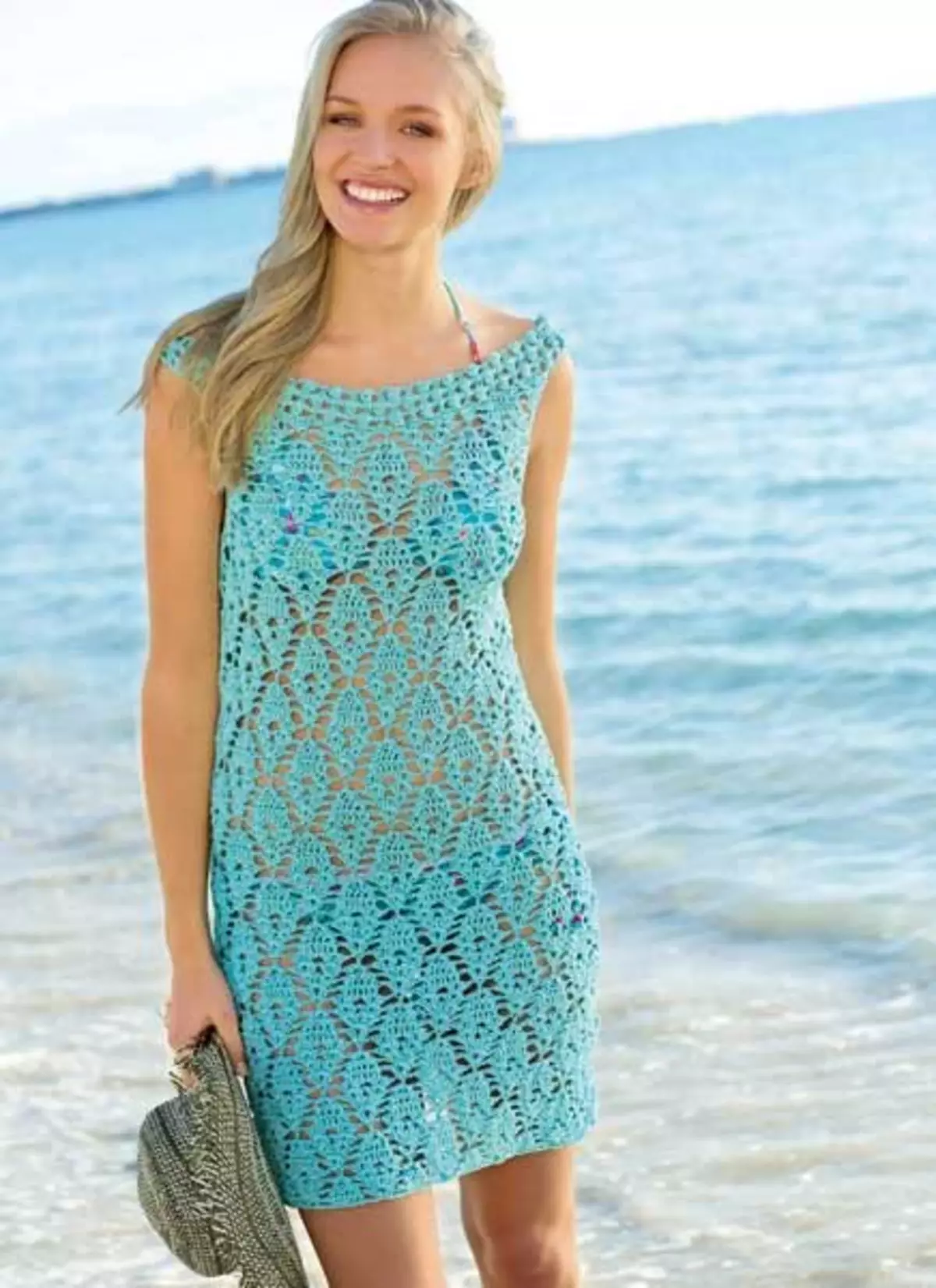 Vestido de praia Crochet para iniciantes: esquemas com fotos e vídeos