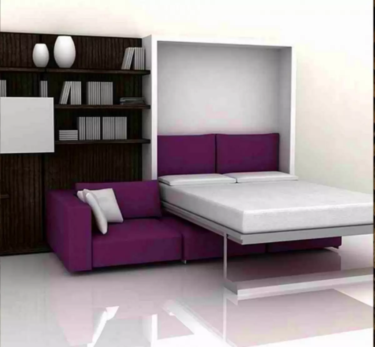 การออกแบบห้องนั่งเล่นห้องนอน: วิธีการรวมมุมพักผ่อนและสถานที่ที่จะนอนหลับ (40 ภาพ)