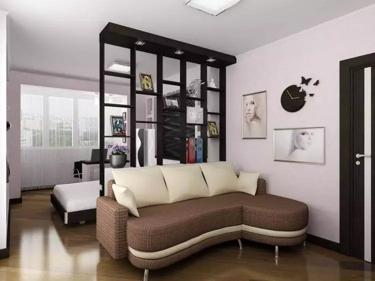 Spálňa Obývacia izba Design: Ako kombinovať pokojový roh a miesto na spanie (40 fotografií)