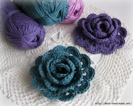 Flower Crochet: Video vir beginners met beskrywings