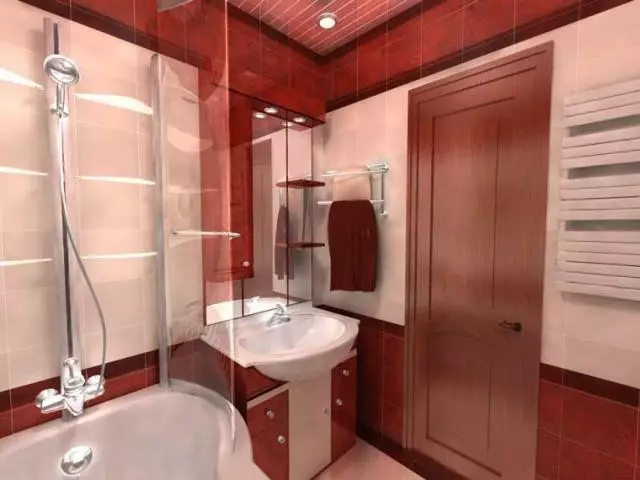 Plytelių su vonios kambario modeliu: idėjos plytelės vonioje su modeliu (20 nuotraukų)